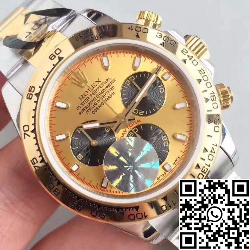 Rolex Daytona Cosmograph 116503 JF Factory Yellow Gold Dial WrinkleFree 1080