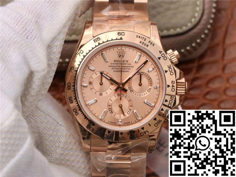 Rolex Daytona Cosmograph 116508 JH Factory Rose Gold Dial Tailored 1078