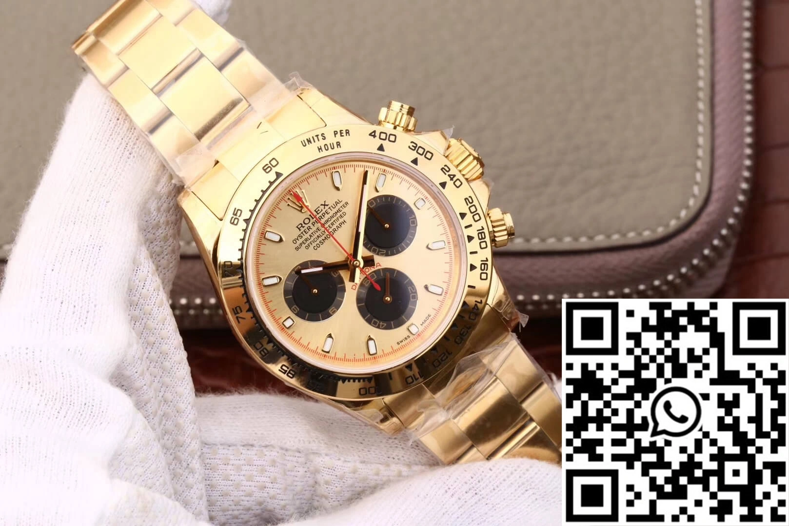 Rolex Daytona Cosmograph 116508 JH Factory Yellow Gold Dial SmoothTexture 1117