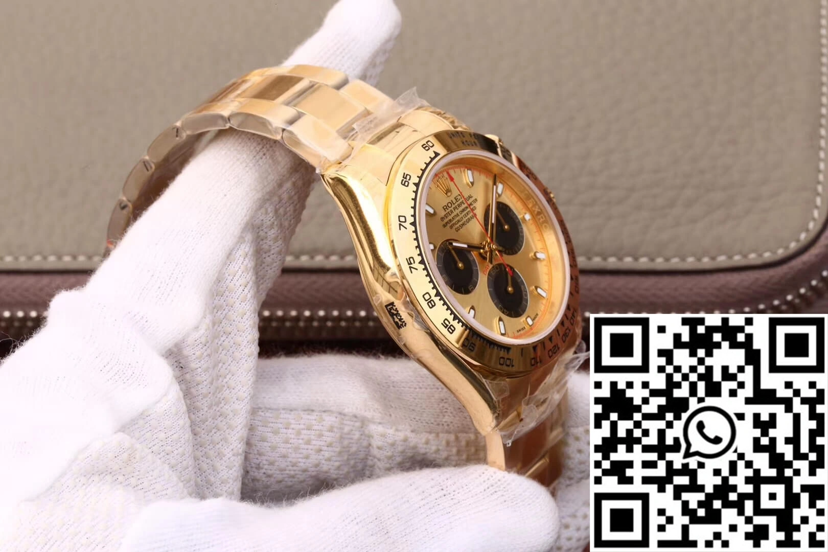 Rolex Daytona Cosmograph 116508 JH Factory Yellow Gold Dial SmoothTexture 1117