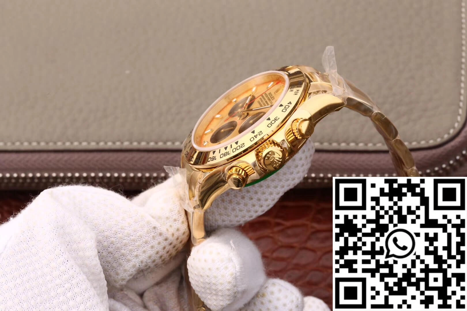 Rolex Daytona Cosmograph 116508 JH Factory Yellow Gold Dial SmoothTexture 1117