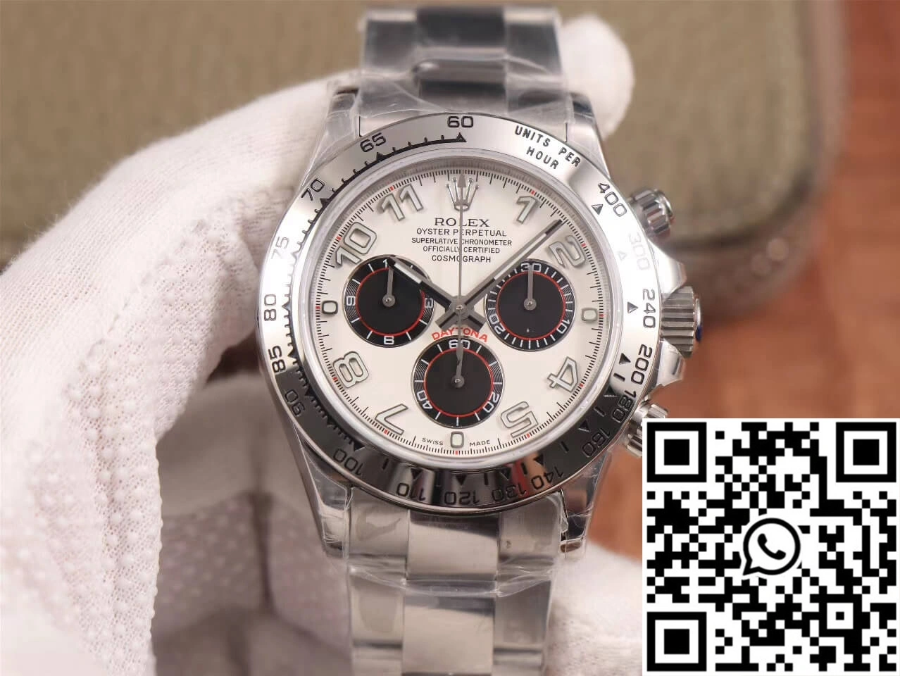 Rolex Daytona Cosmograph 116509 JH Factory White Dial Practical 1098