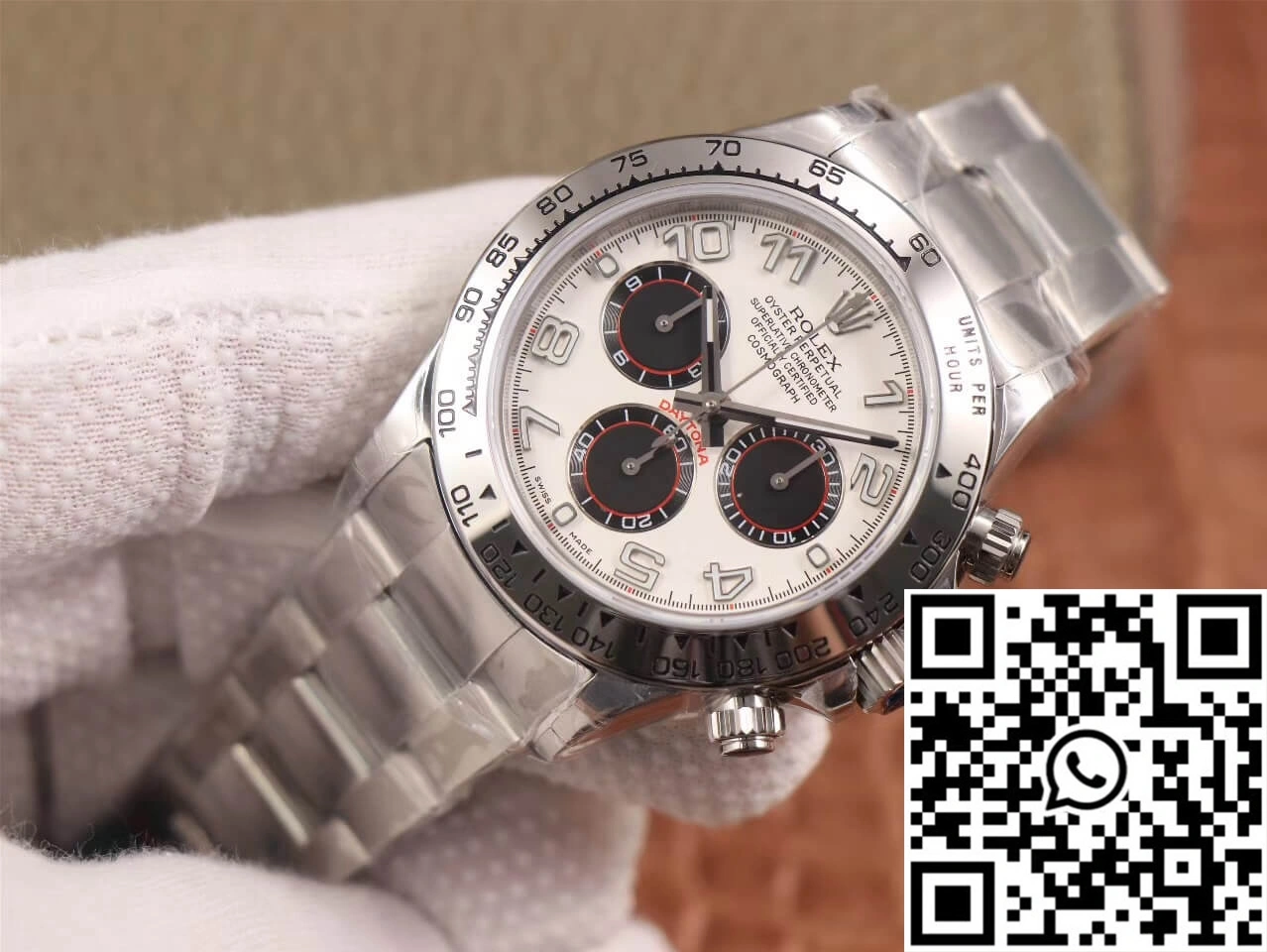 Rolex Daytona Cosmograph 116509 JH Factory White Dial Practical 1098