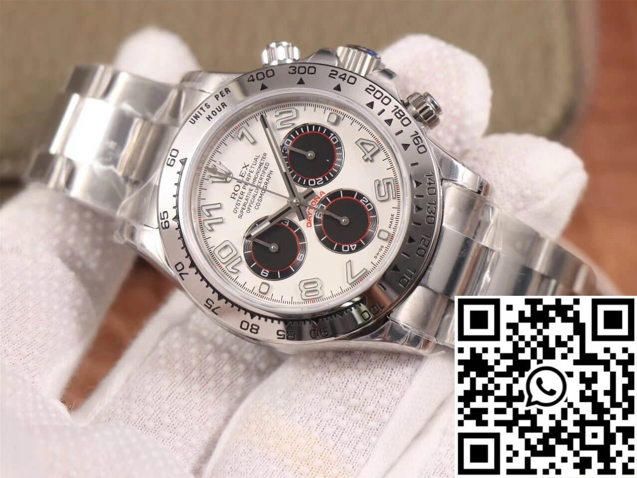 Rolex Daytona Cosmograph 116509 JH Factory White Dial Practical 1098