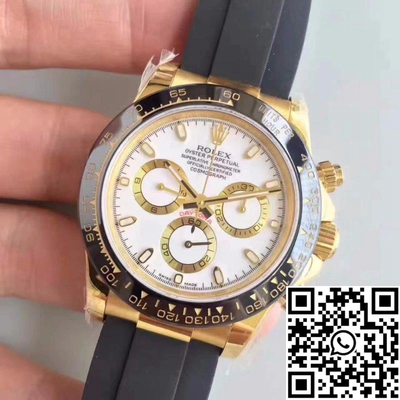 Original Rolex Daytona Cosmograph 116518LN AR Factory White Dial 1126