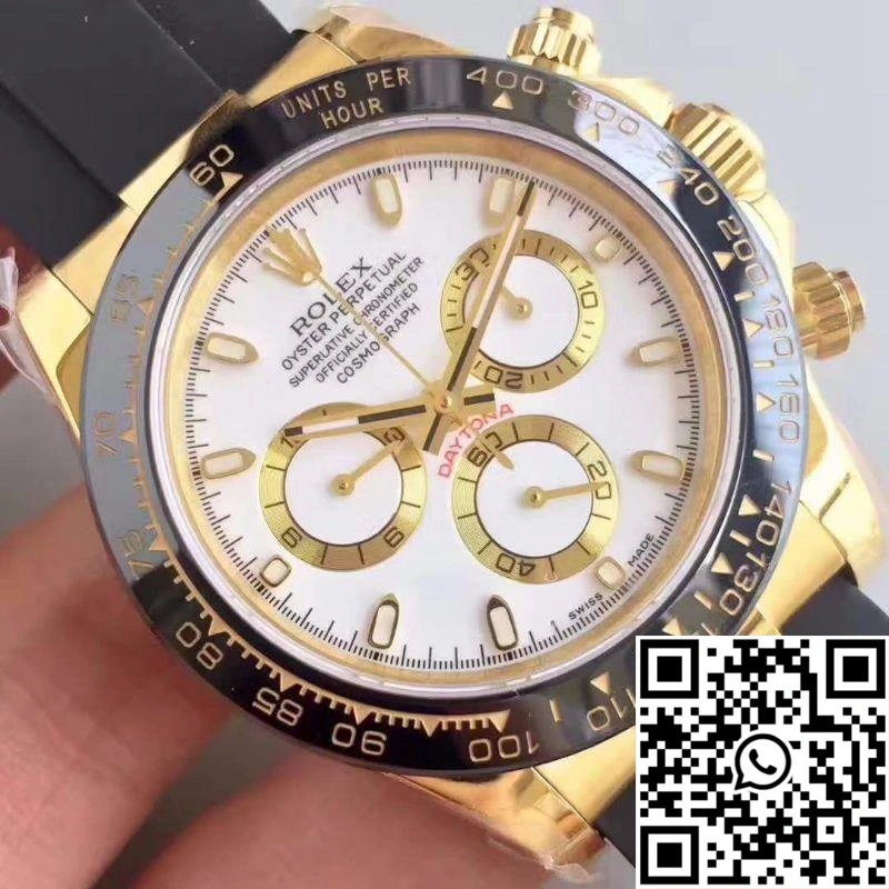 Original Rolex Daytona Cosmograph 116518LN AR Factory White Dial 1126