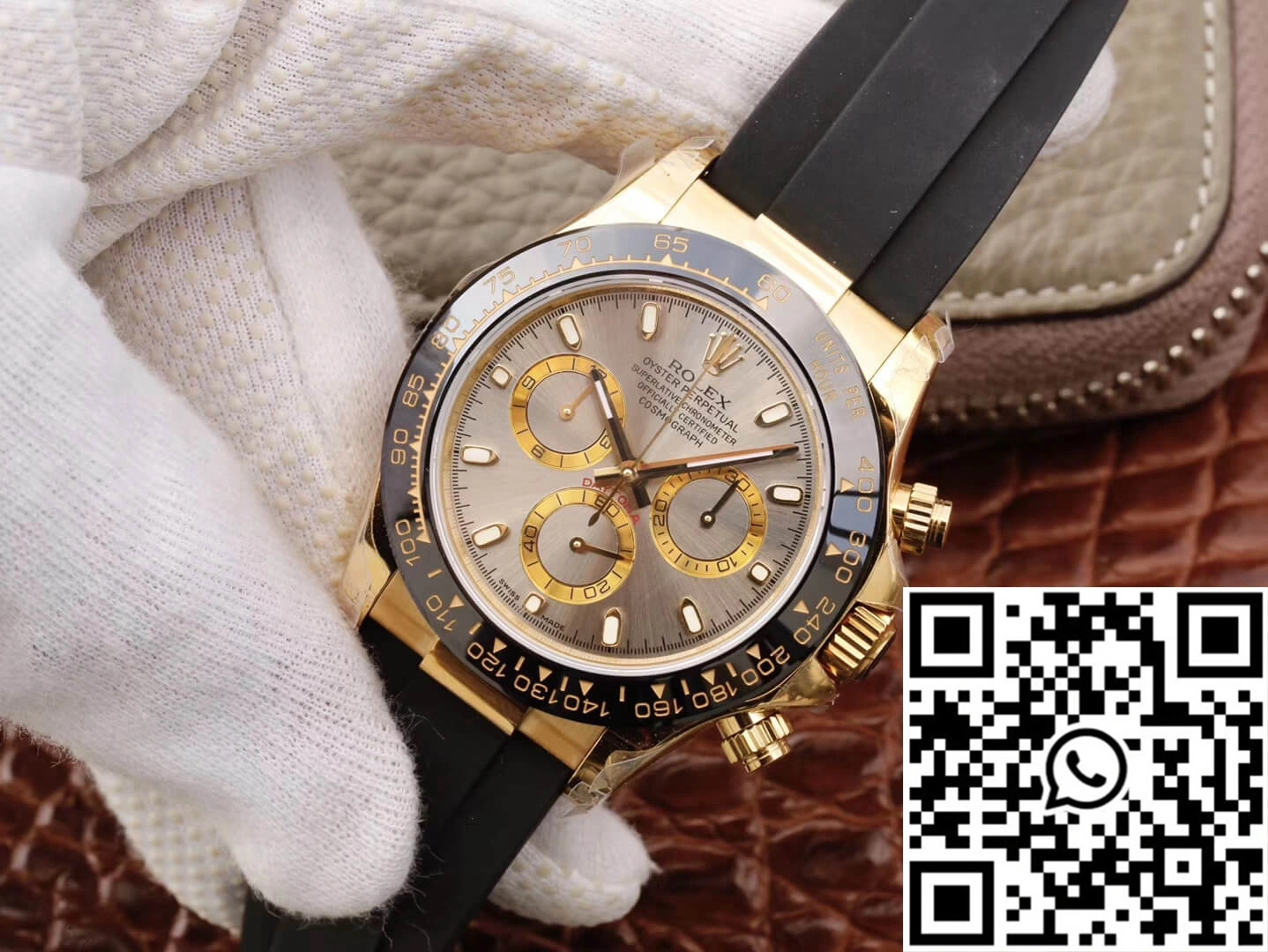 Durable Rolex Daytona Cosmograph 116518LN JH Factory Silver Gray Dial 1064