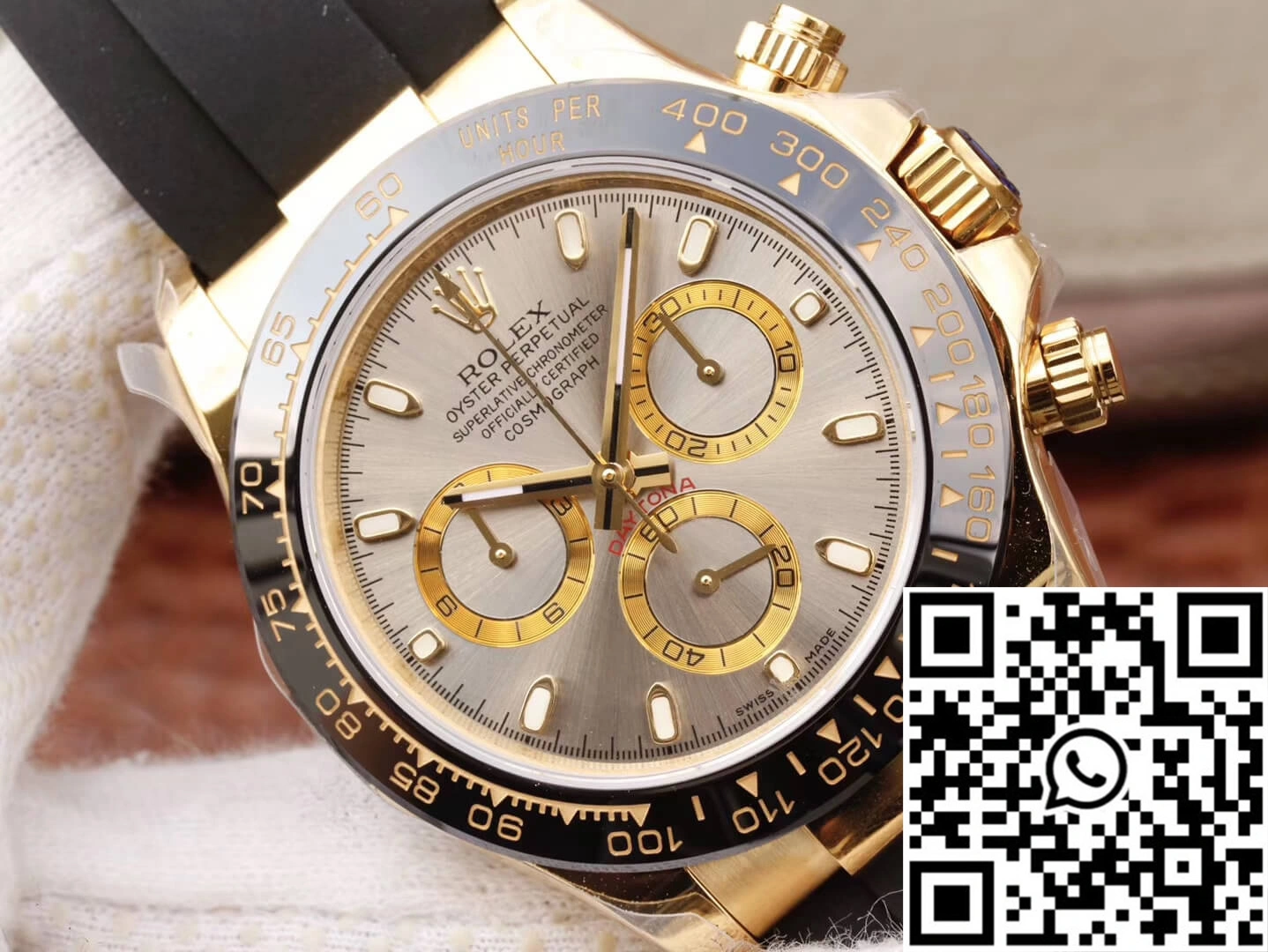 Durable Rolex Daytona Cosmograph 116518LN JH Factory Silver Gray Dial 1064