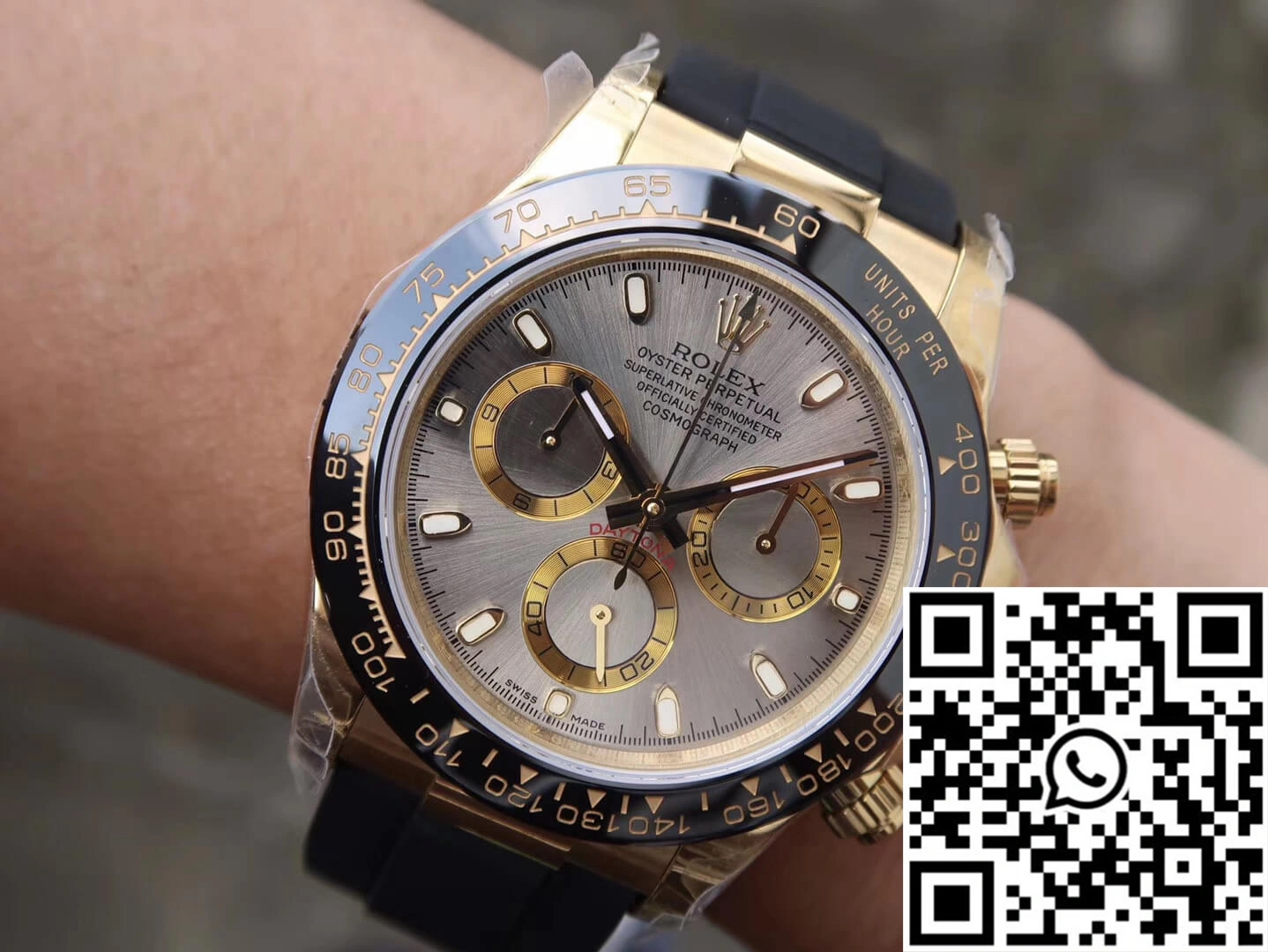 Durable Rolex Daytona Cosmograph 116518LN JH Factory Silver Gray Dial 1064