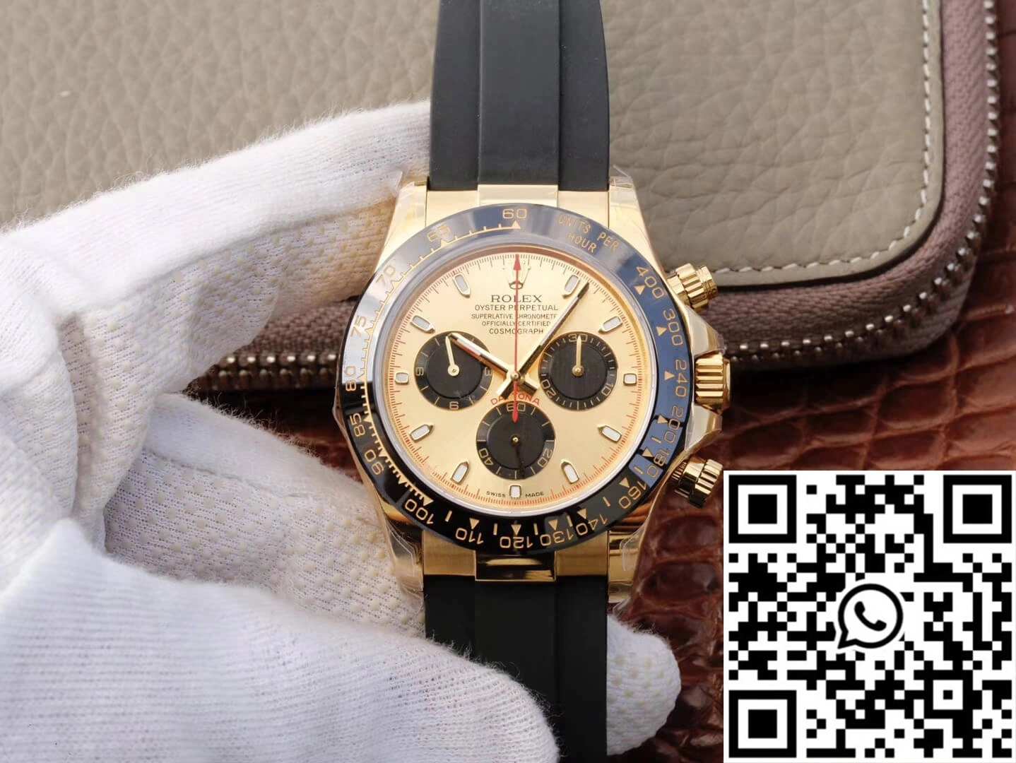 Rolex Daytona Cosmograph 116518ln JH Factory V6 Yellow Gold Black Chronograph Snug 1102