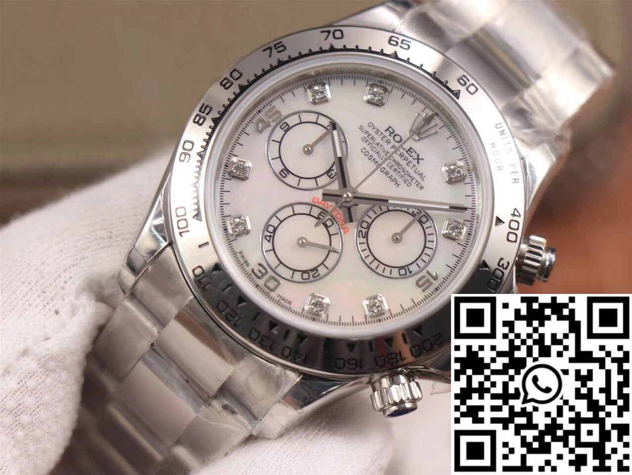 Affordable Rolex Daytona Cosmograph 116520-78590 JH Factory Diamond Dial 1075