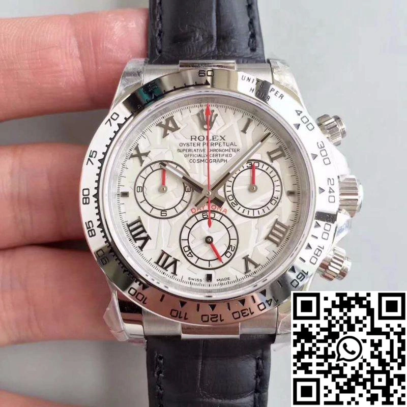 Rolex Daytona Cosmograph 116520 JH Factory Black Leather Strap WaterResistant 1044