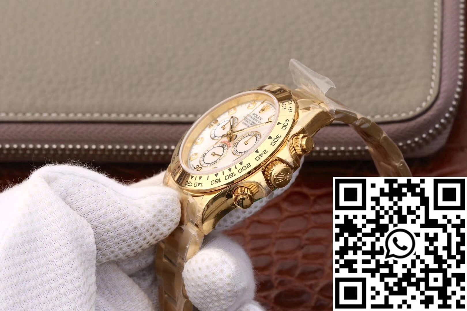 Sophisticated Rolex Daytona Cosmograph 116528-78598 JH Factory Yellow Gold Diamonds Dial 1037
