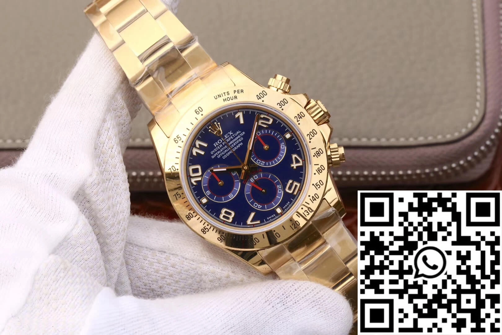 Rolex Daytona Cosmograph 116528 JH Factory Full Gold Blue Dial ComfortFit 1109