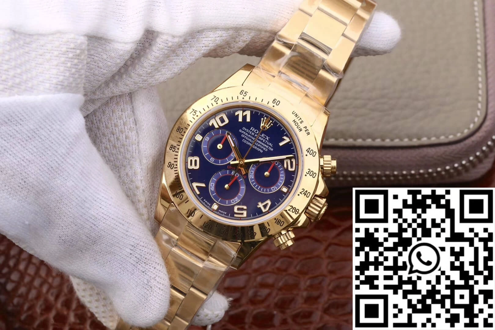 Rolex Daytona Cosmograph 116528 JH Factory Full Gold Blue Dial ComfortFit 1109
