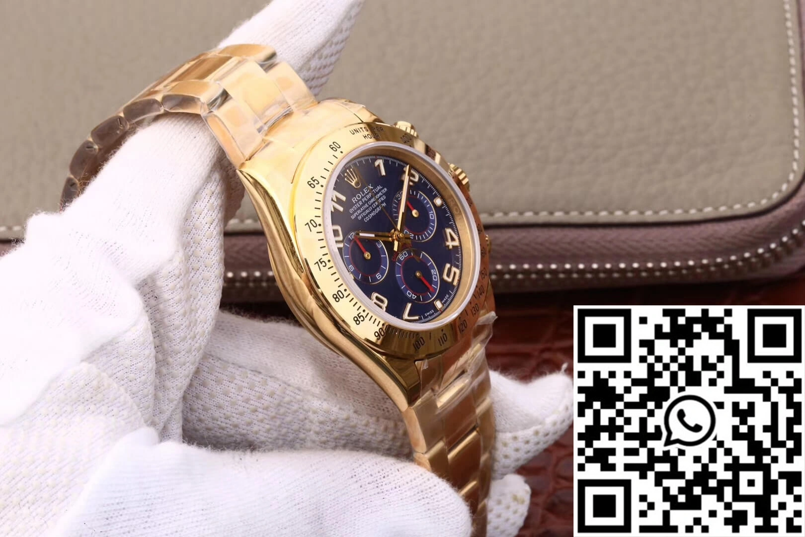 Rolex Daytona Cosmograph 116528 JH Factory Full Gold Blue Dial ComfortFit 1109