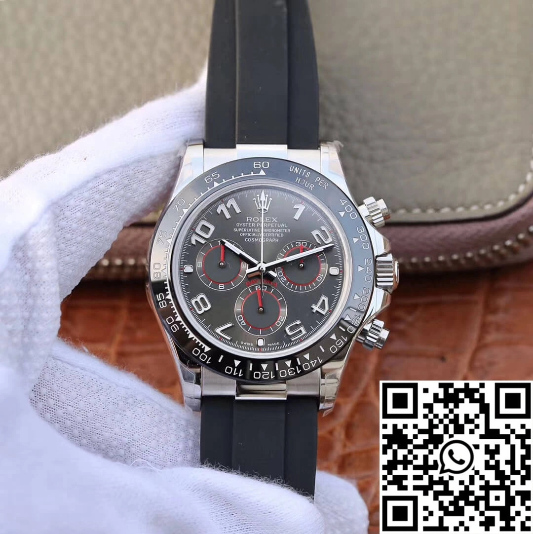 Breathable Rolex Daytona Cosmograph 40MM JH Factory Black Dial 1048