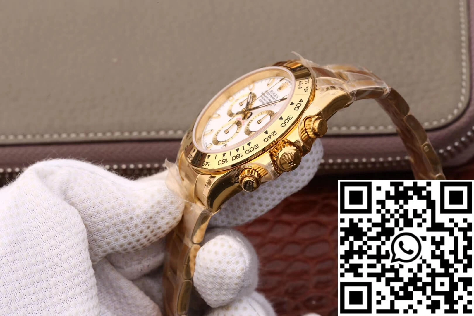 Rolex Daytona Cosmograph M116508-0001 JH Factory Yellow Gold White Dial Breathable 1105