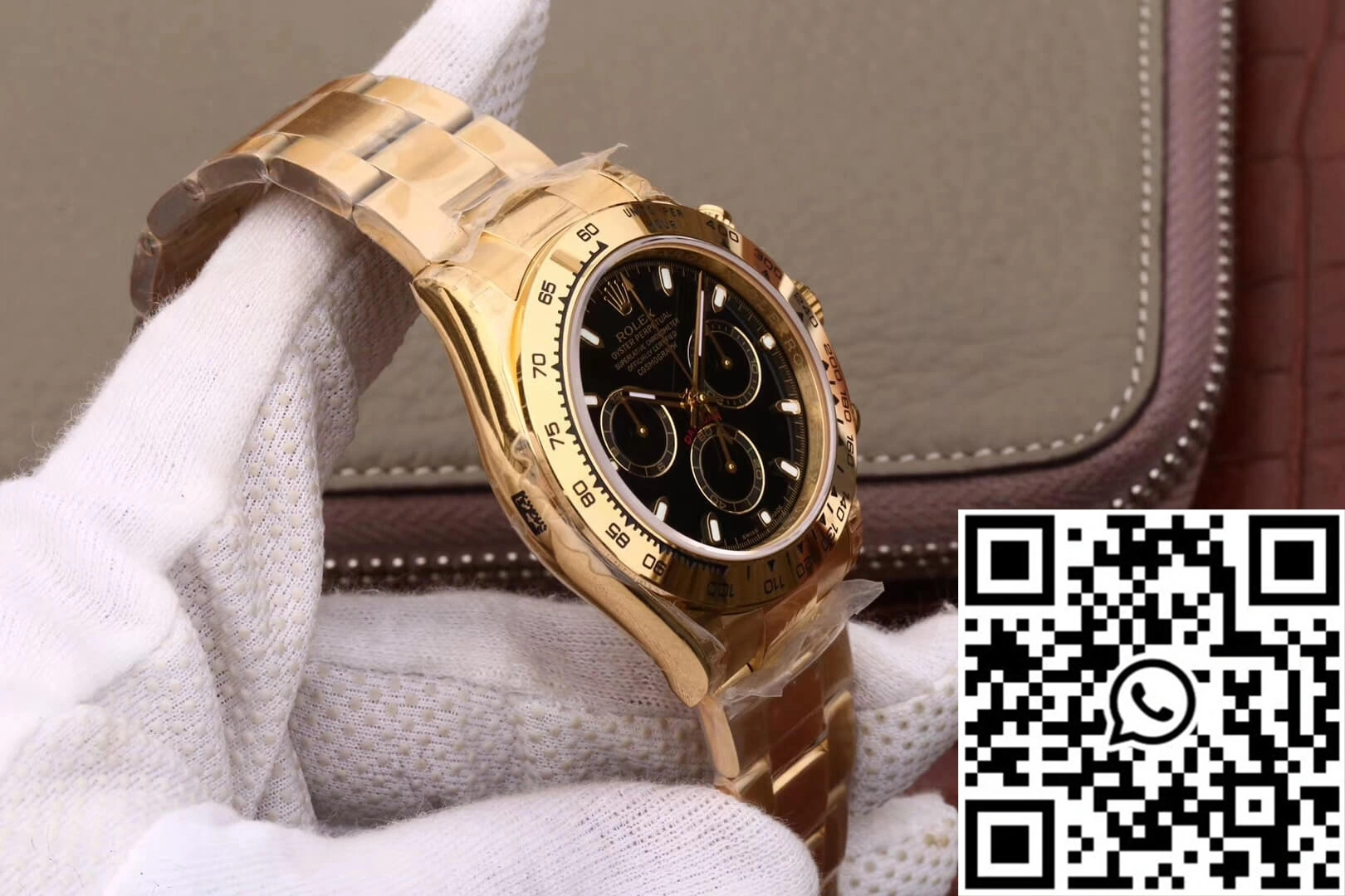 Rolex Daytona Cosmograph M116508-0004 JH Factory Yellow Gold Black Dial EasyMatch 1114
