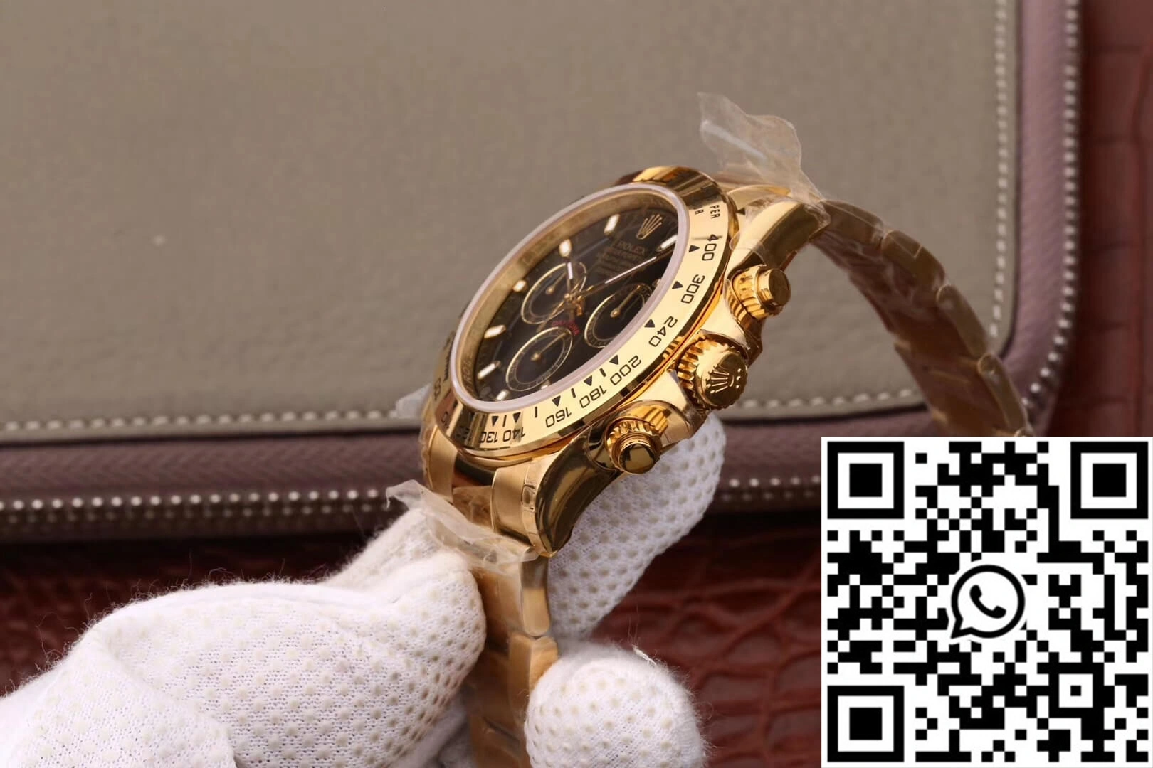 Rolex Daytona Cosmograph M116508-0004 JH Factory Yellow Gold Black Dial EasyMatch 1114