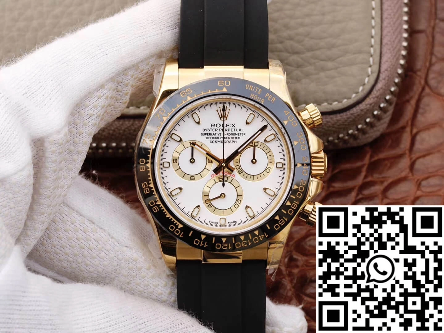 Vibrant Rolex Daytona Cosmograph M116518ln-0041 JH Factory White Dial 1089