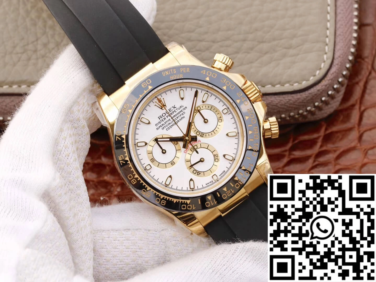 Vibrant Rolex Daytona Cosmograph M116518ln-0041 JH Factory White Dial 1089