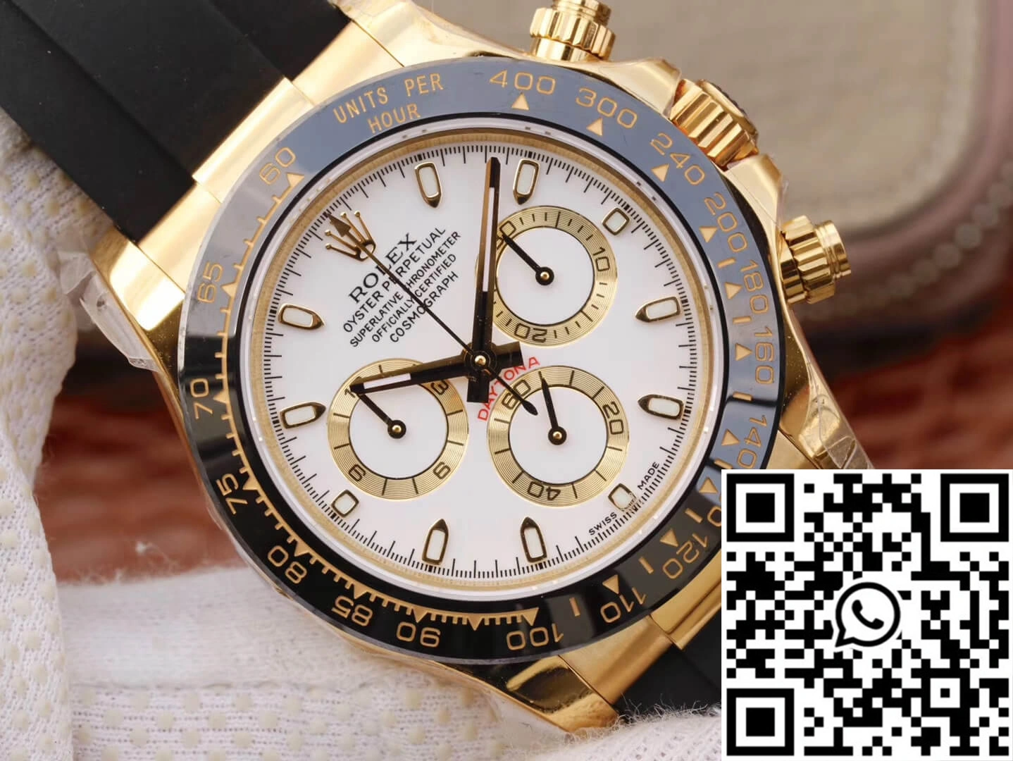 Vibrant Rolex Daytona Cosmograph M116518ln-0041 JH Factory White Dial 1089