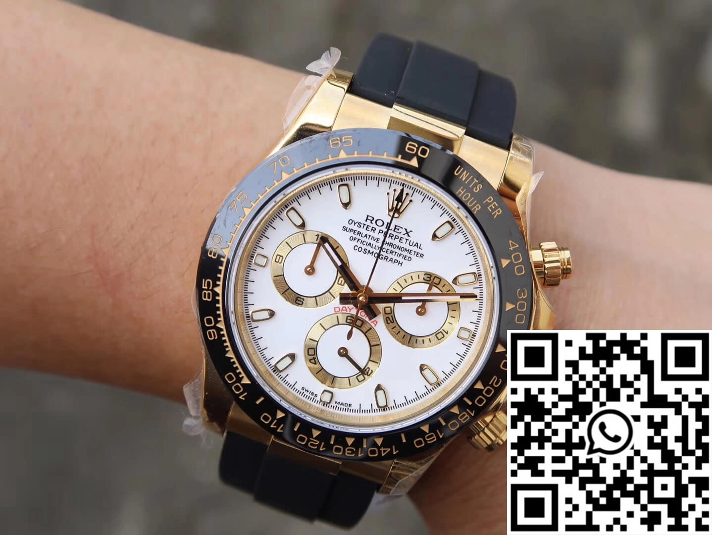 Vibrant Rolex Daytona Cosmograph M116518ln-0041 JH Factory White Dial 1089