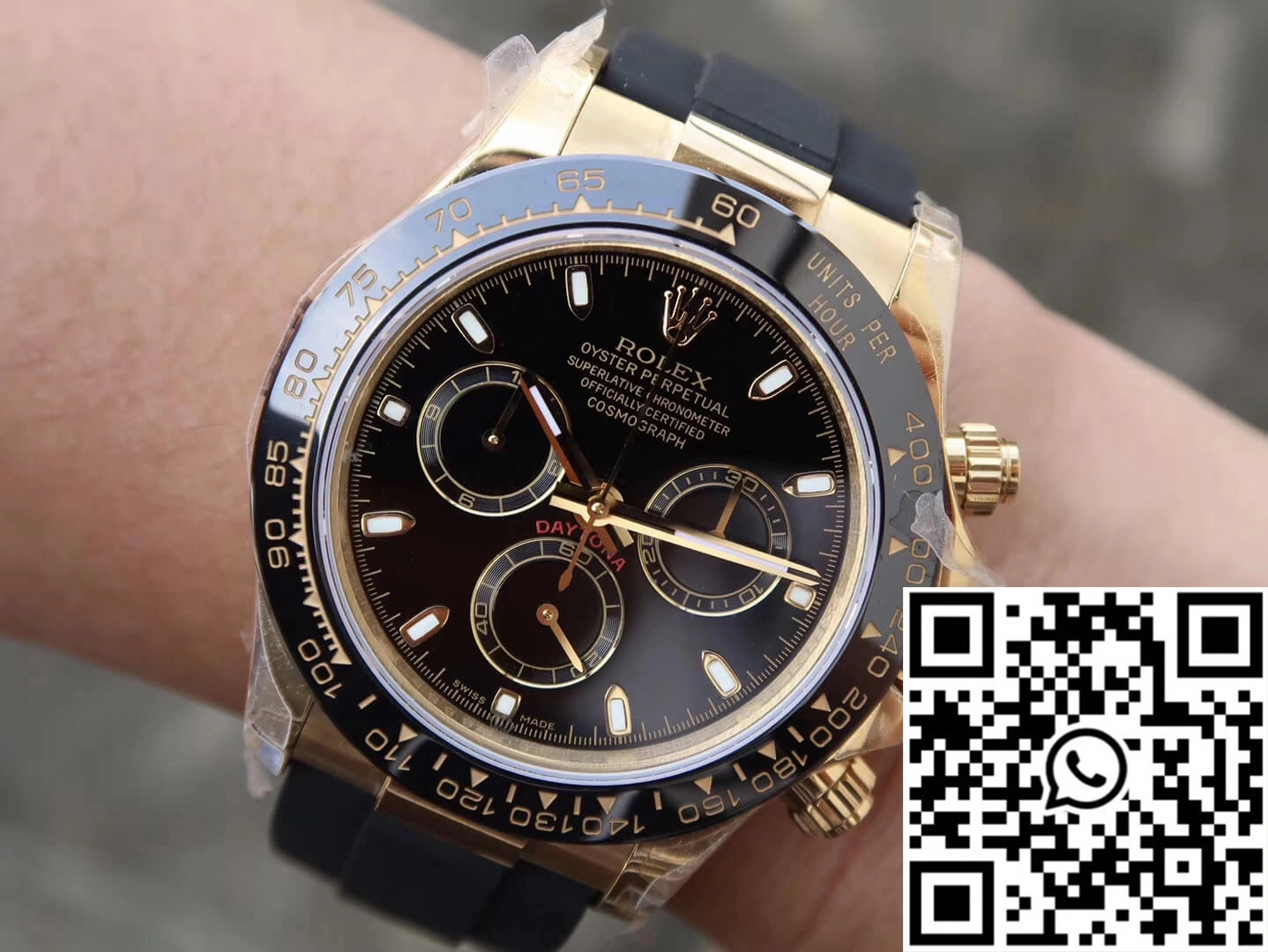 SmartChoice Rolex Daytona Cosmograph M116518ln-0043 JH Factory Black Dial 1058