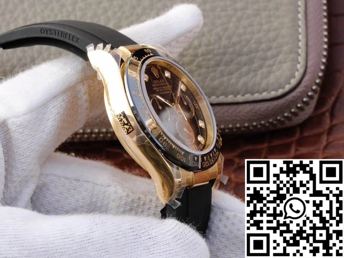 Rolex Daytona Cosmograph M116518ln-0046 JH Factory Diamond Black Dial TravelReady 1113