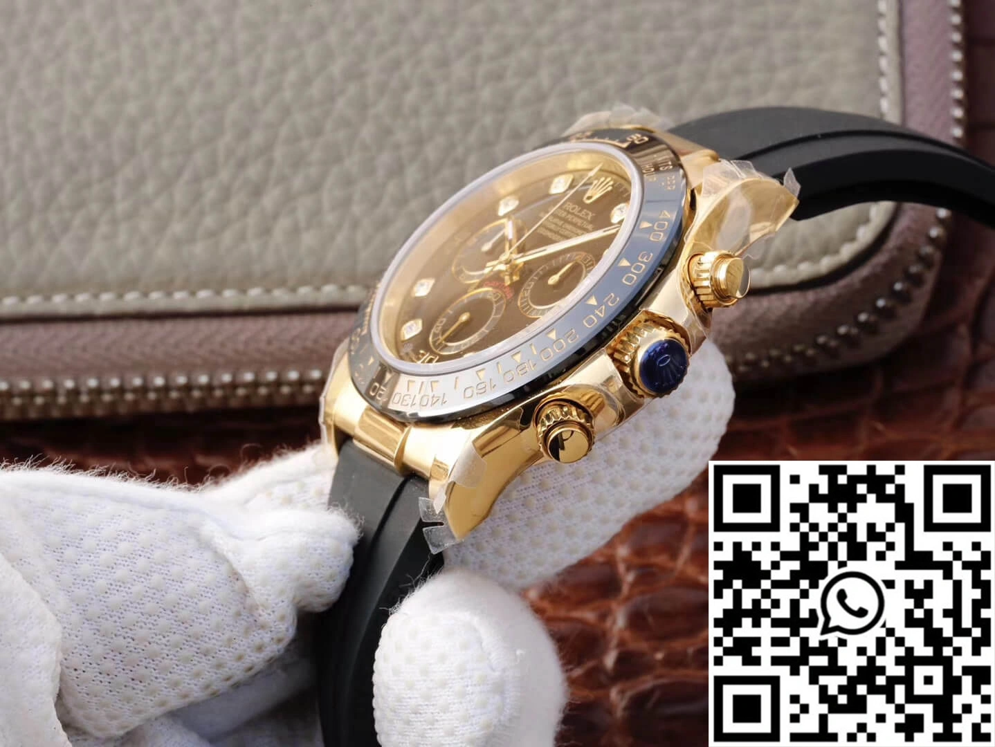 Rolex Daytona Cosmograph M116518ln-0046 JH Factory Diamond Black Dial TravelReady 1113