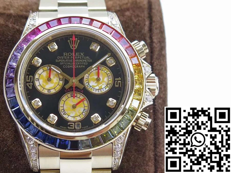 Colorful Rolex Daytona Cosmograph Rainbow 116589RBOW BL Factory 4130 Movement 1045