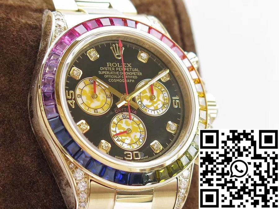 Colorful Rolex Daytona Cosmograph Rainbow 116589RBOW BL Factory 4130 Movement 1045