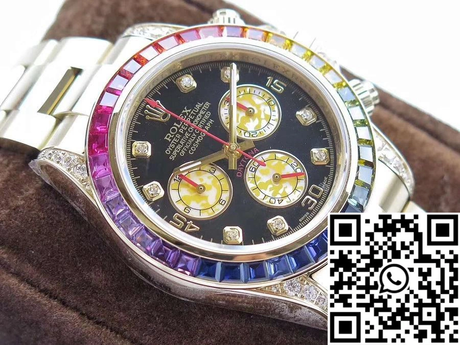 Colorful Rolex Daytona Cosmograph Rainbow 116589RBOW BL Factory 4130 Movement 1045