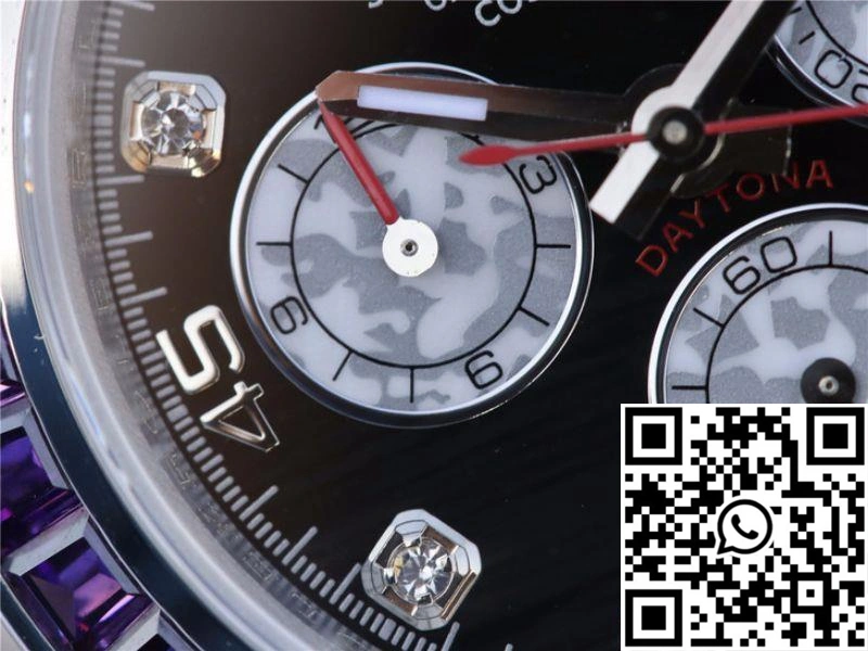 MultiPurpose Rolex Daytona Cosmograph Rainbow 116595RBOW BL Factory Black Dial 1087