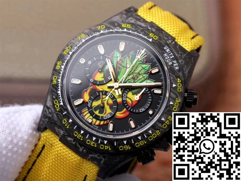 Rolex Daytona Cosmos Chronograph Carbon Fiber Edition Color Skull Dial Sustainable 1111
