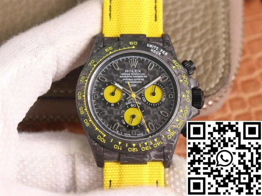 Unisex Rolex Daytona Diw Retrofit Version WWF Factory Carbon Fiber Pattern 1125