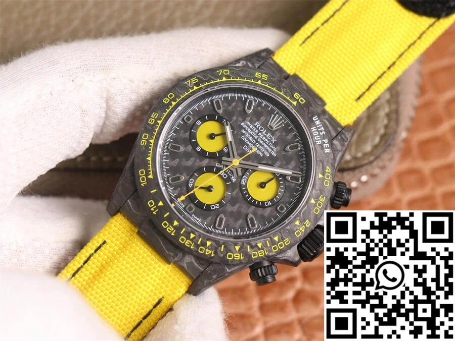 Unisex Rolex Daytona Diw Retrofit Version WWF Factory Carbon Fiber Pattern 1125