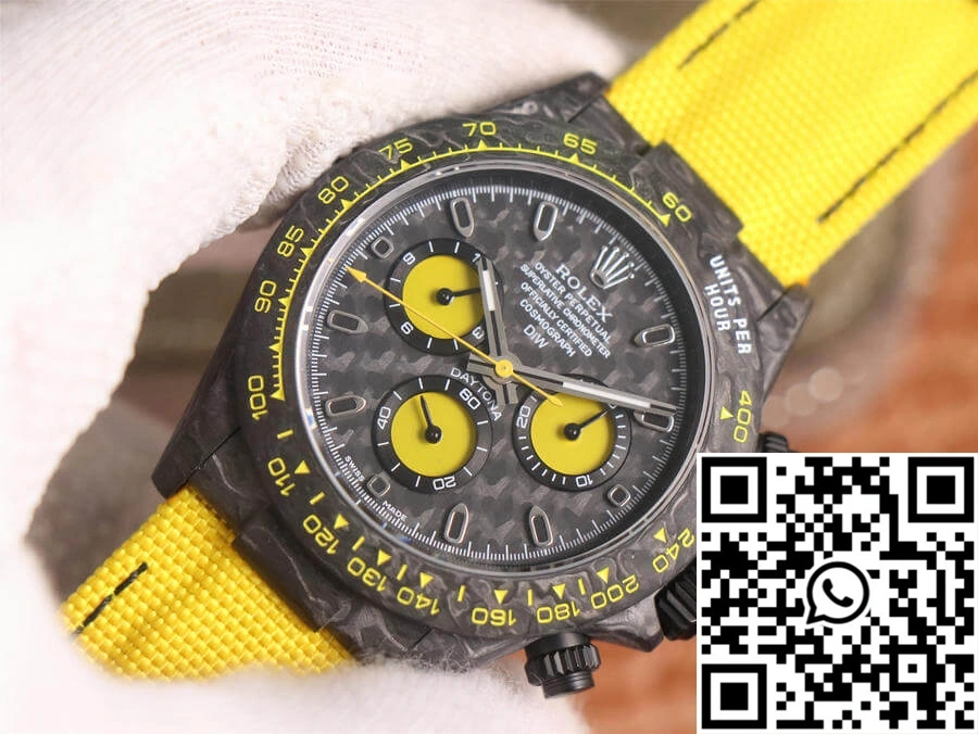 Unisex Rolex Daytona Diw Retrofit Version WWF Factory Carbon Fiber Pattern 1125