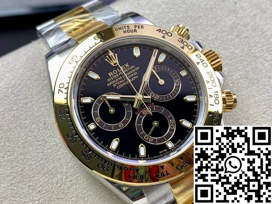 Rolex Daytona M116503-0004 BT Factory Yellow Gold Black Dial Attractive 1086