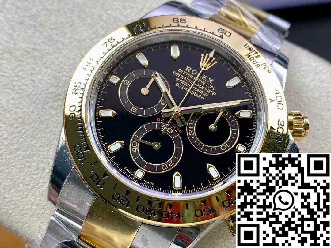 Rolex Daytona M116503-0004 BT Factory Yellow Gold Black Dial Attractive 1086