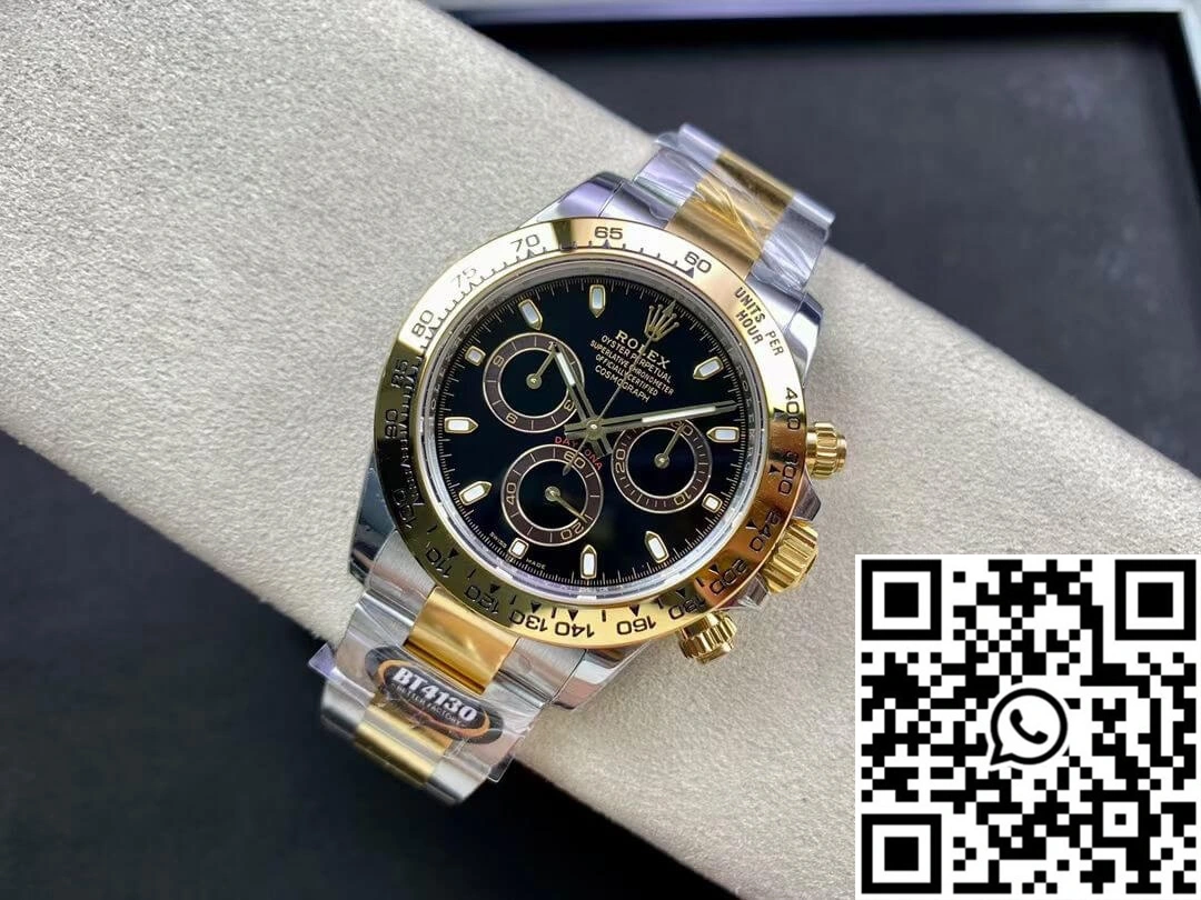 Rolex Daytona M116503-0004 BT Factory Yellow Gold Black Dial Attractive 1086