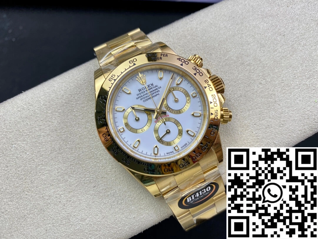 Lightweight Rolex Daytona M116508-0001 BT Factory Yellow Gold White Dial 1121