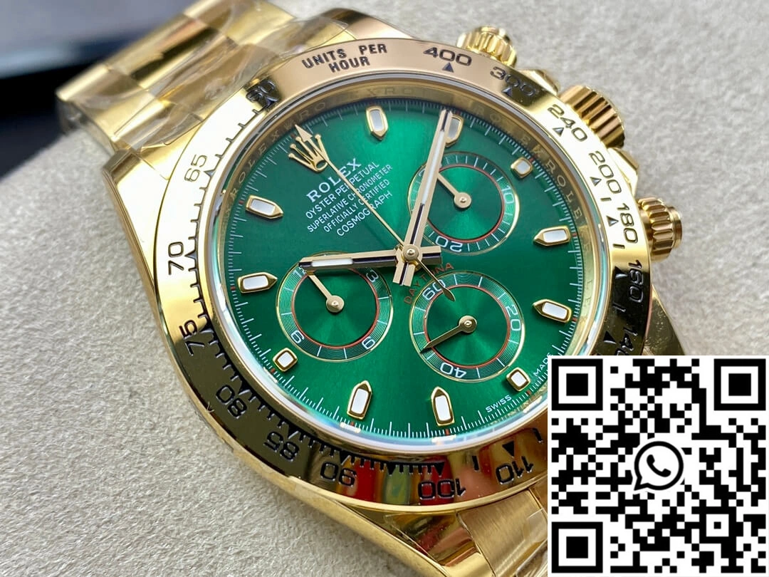 Rolex Daytona M116508-0013 BT Factory Yellow Gold Green Dial Cozy 1142