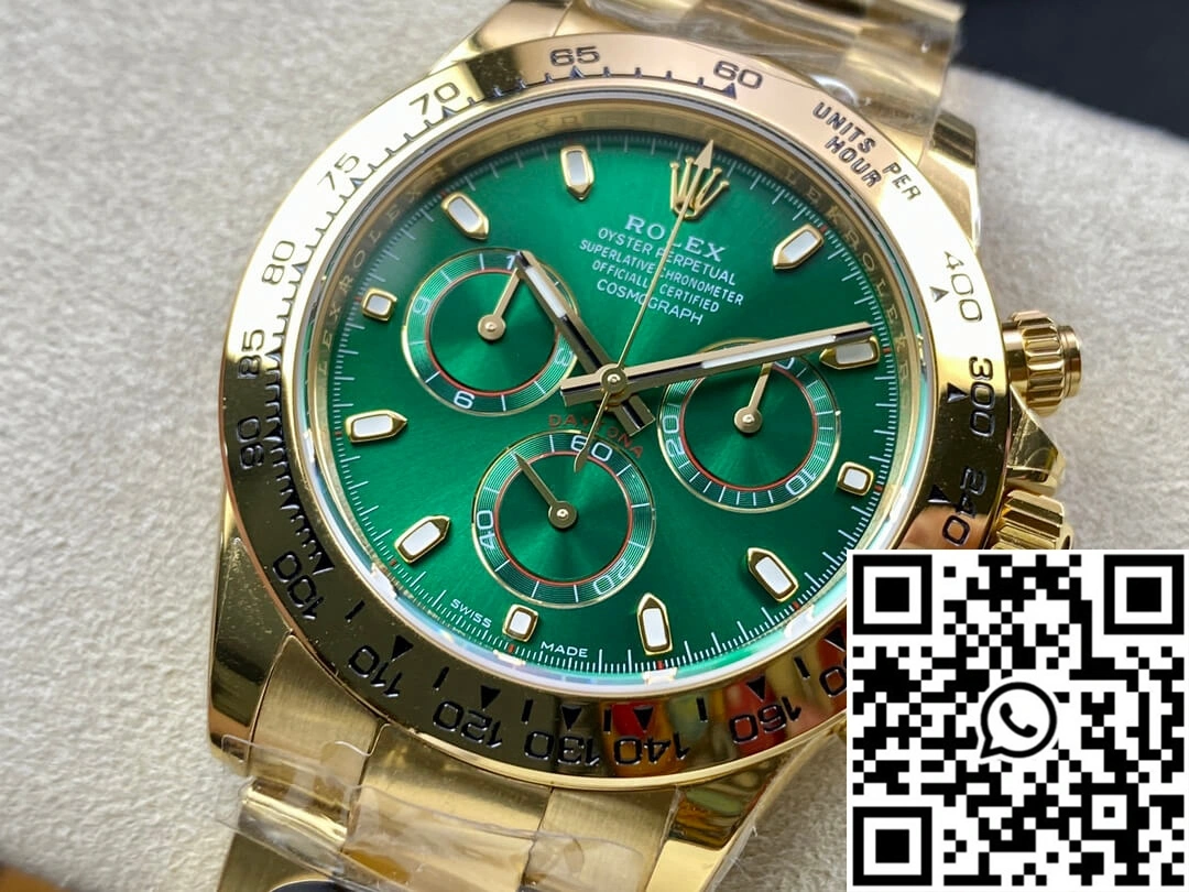 Rolex Daytona M116508-0013 BT Factory Yellow Gold Green Dial Cozy 1142