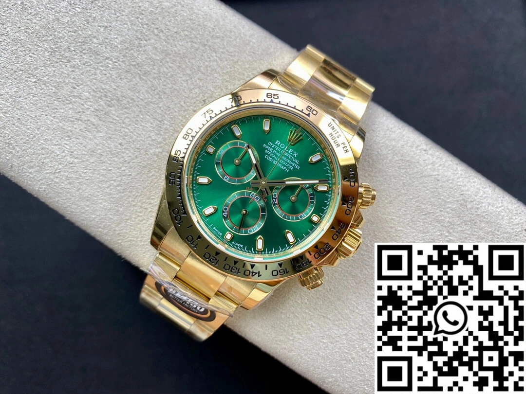 Rolex Daytona M116508-0013 BT Factory Yellow Gold Green Dial Cozy 1142