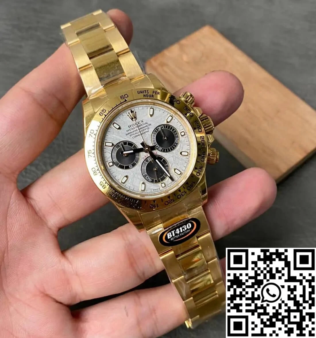 QuickDry Rolex Daytona M116508-0015 BT Factory Yellow Gold 1139