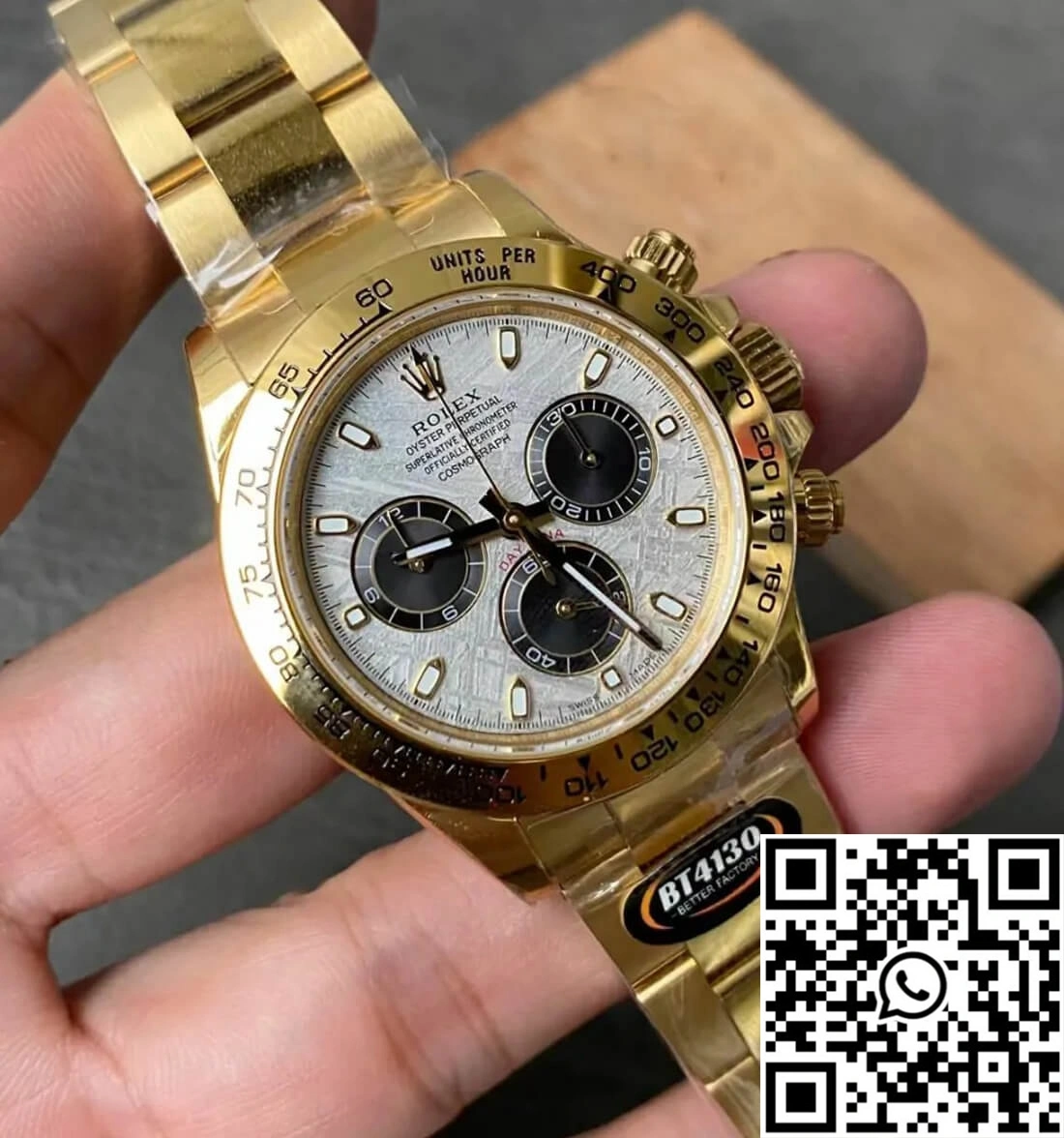QuickDry Rolex Daytona M116508-0015 BT Factory Yellow Gold 1139