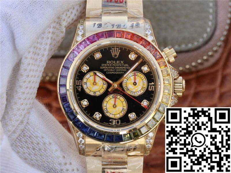 Thermal Rolex Daytona Rainbow Cosmograph 116598RBOW BL Factory 7750 movement 1146