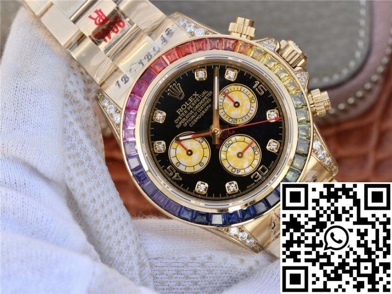 Thermal Rolex Daytona Rainbow Cosmograph 116598RBOW BL Factory 7750 movement 1146